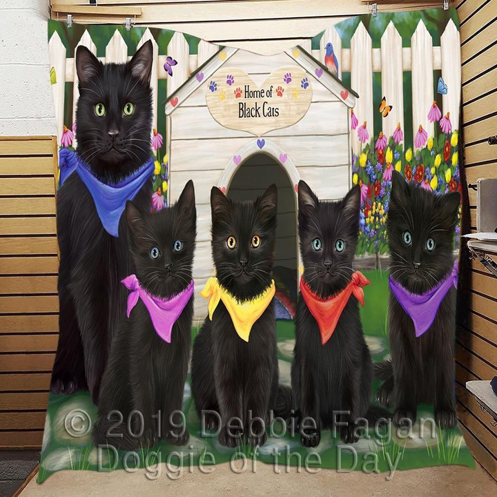 Black Cats Spring Doghouse All Quilt Cihao
