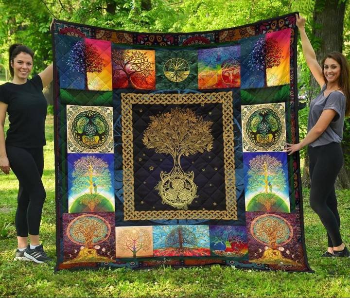 Colorful Tree Of Life Quilt Cimzd