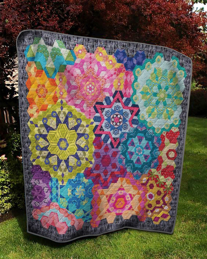 Colorful Star Of David Quilt Cifdt