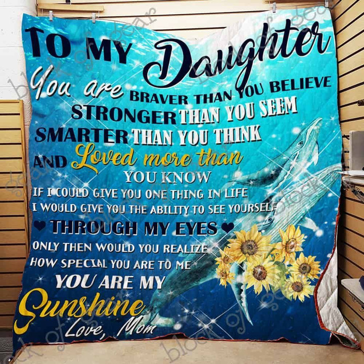 From Mom To Beloved Daughter Quilt Cihox