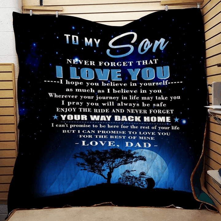 Dad To Son Quilt Cubjz