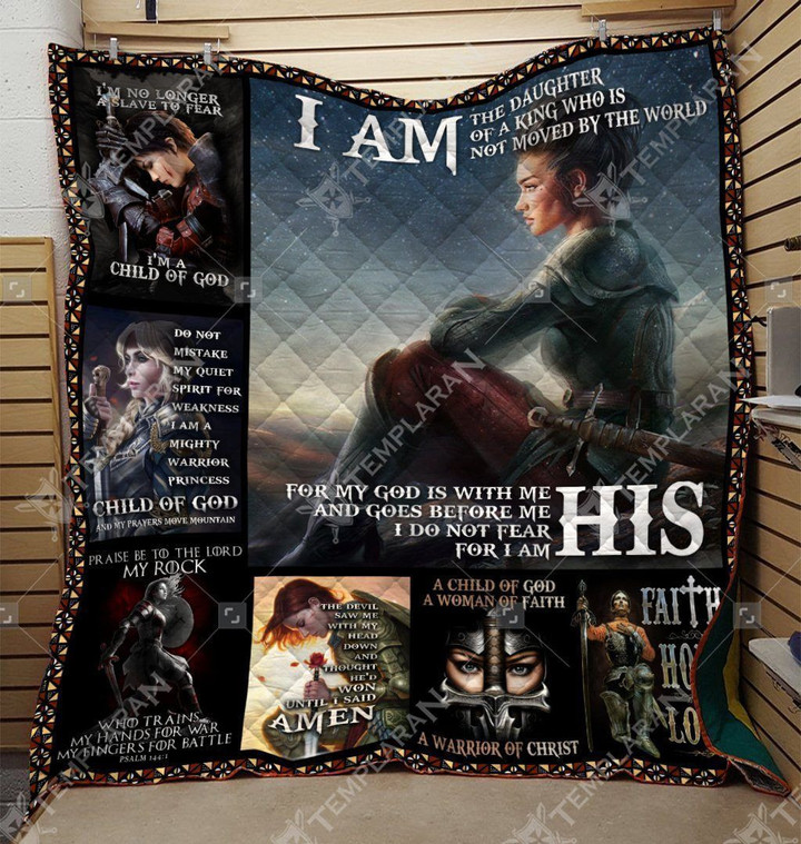 I Am The Daughter Of The King Knight Templar Quilt Tufzg