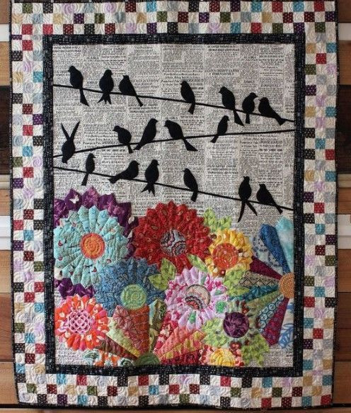 Birds And Flowers Quilt Ciscl