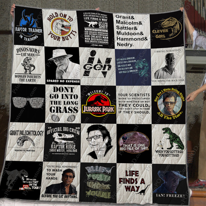 - Jurassic Park T-Shirt Quilt For Fans