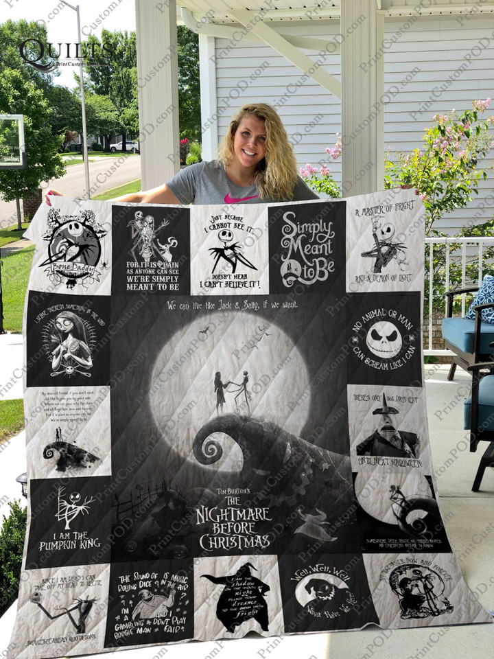 M- The Nightmare Before Christmas T-Shirt Quilt Very
