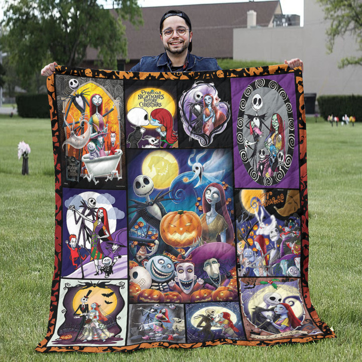 Ll - Jack Skellington And Sally Quilt