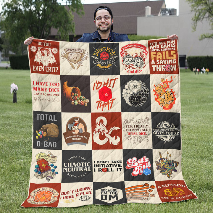  Dungeons And Dragons Quilt Ver4