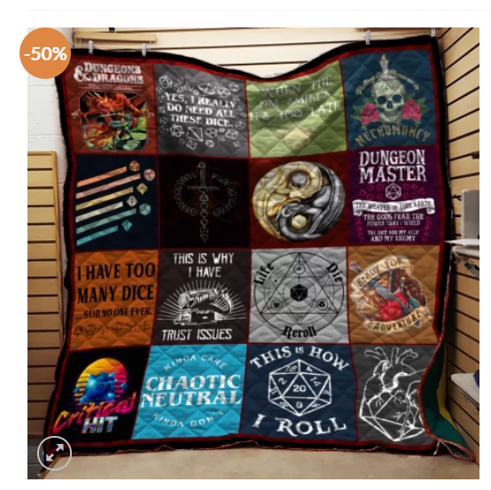 Ll – Dungeons And Dragons Collage Quilt