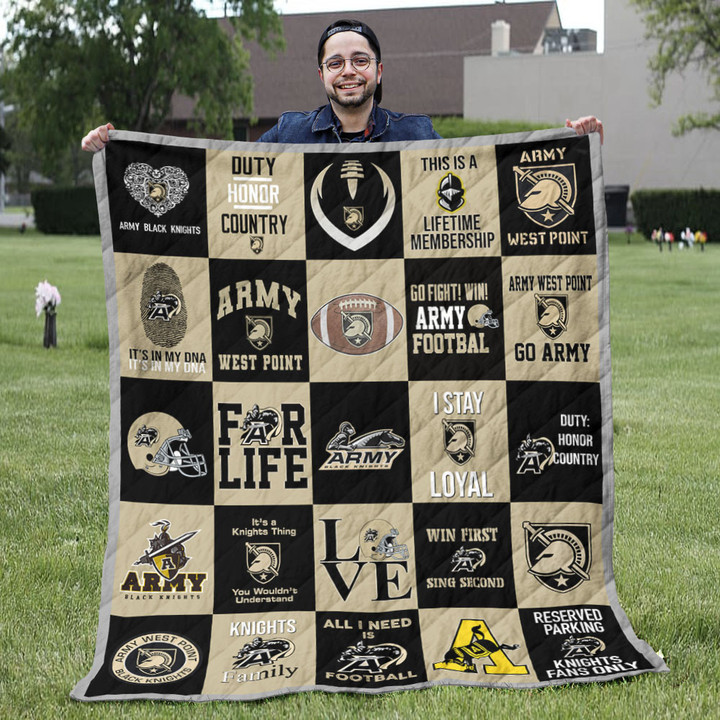 Army West Point Black Knights Quilt