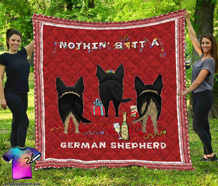 Nothin’ Butt A German Shepherd Christmas Quilt