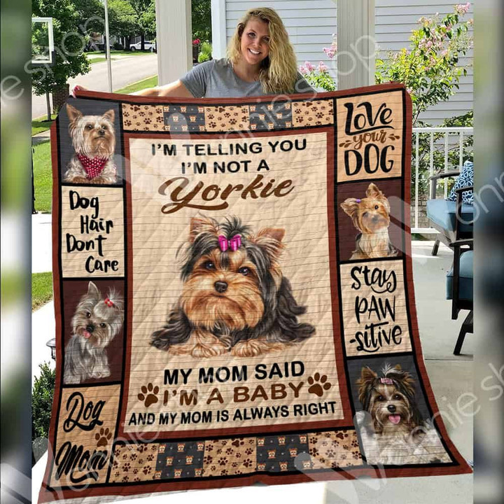 Mp2310 Yorkshire Terrier Dog Hair Dont Care Quilt Dhc16124393Dd