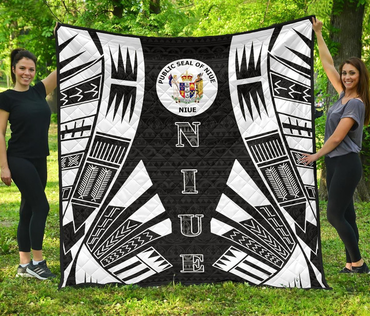 Niue Premium Quilt Polynesian Tattoo Black Bn0110 Dhc28113073Dd