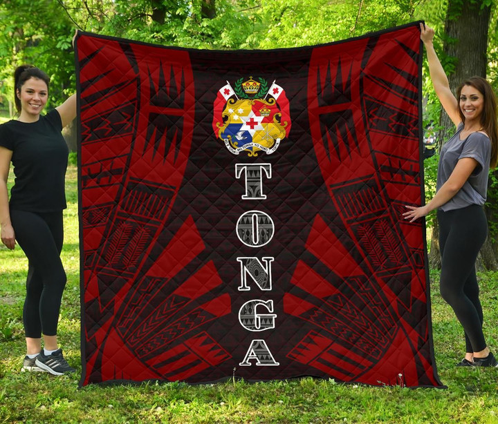 Tonga Premium Quilt Polynesian Tattoo Red Bn0110 Dhc28113044Dd
