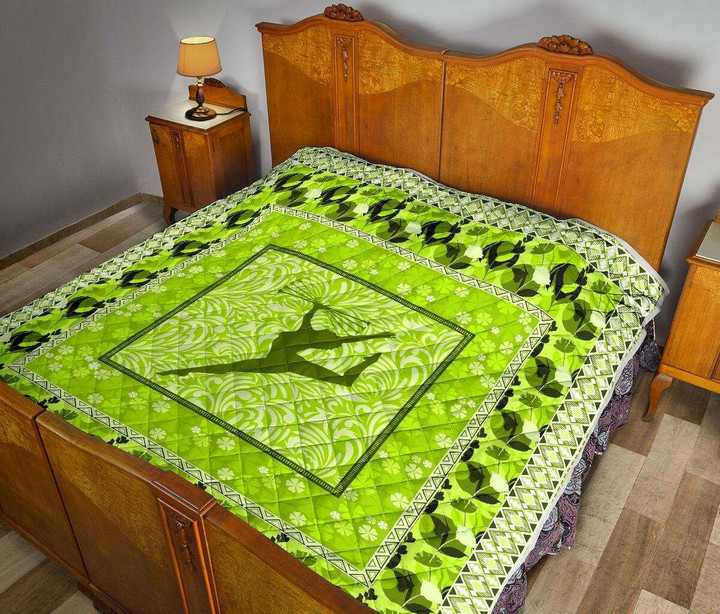 Twirling Lime Green Flower Quilt Dhc281111063Dd