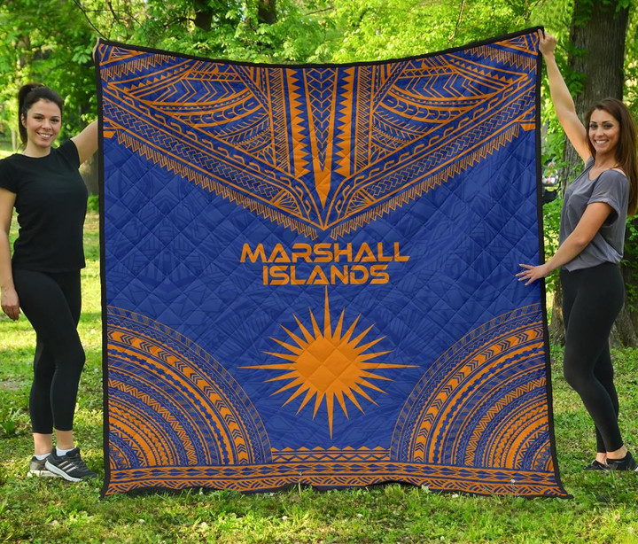 Marshall Islands Premium Quilt Polynesian Chief Flag Version Bn10 Dhc28113207Dd