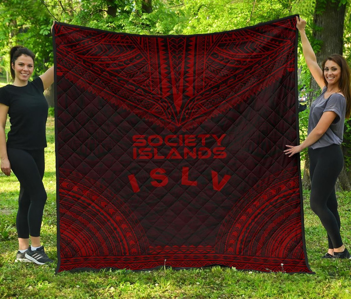 Society Islands Premium Quilt Polynesian Chief Red Version Bn10 Dhc28113233Dd