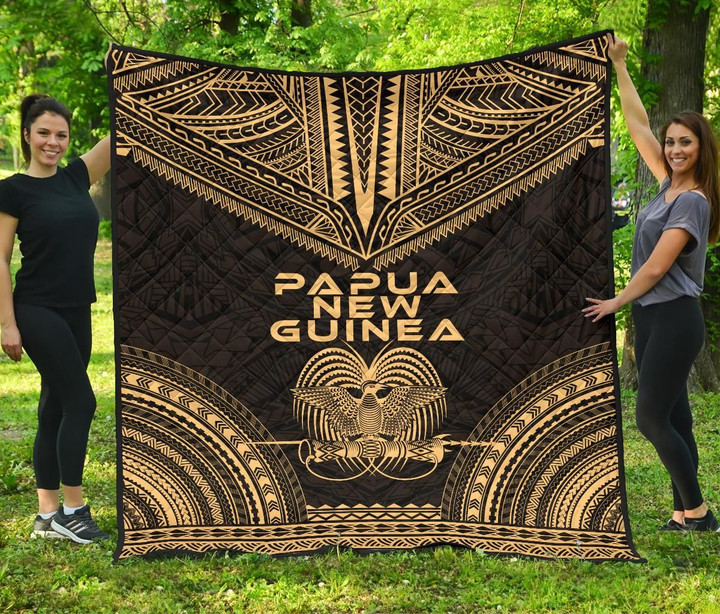 Papua New Guinea Premium Quilt Polynesian Chief Gold Version Bn10 Dhc28113228Dd