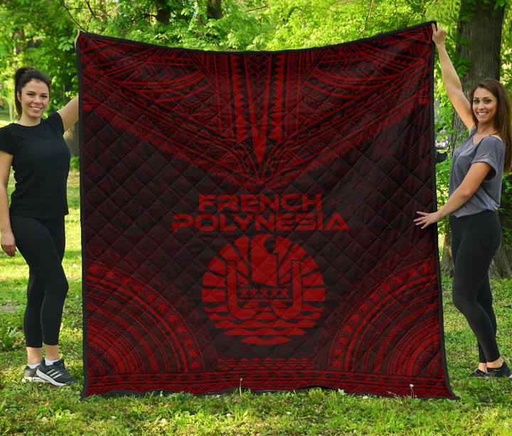 French Polynesia Premium Quilt Polynesian Chief Red Version Bn10 Dhc28113189Dd