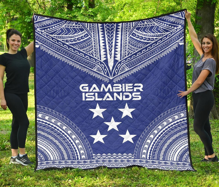 Gambier Islands Premium Quilt Polynesian Chief Flag Version Bn10 Dhc28113190Dd