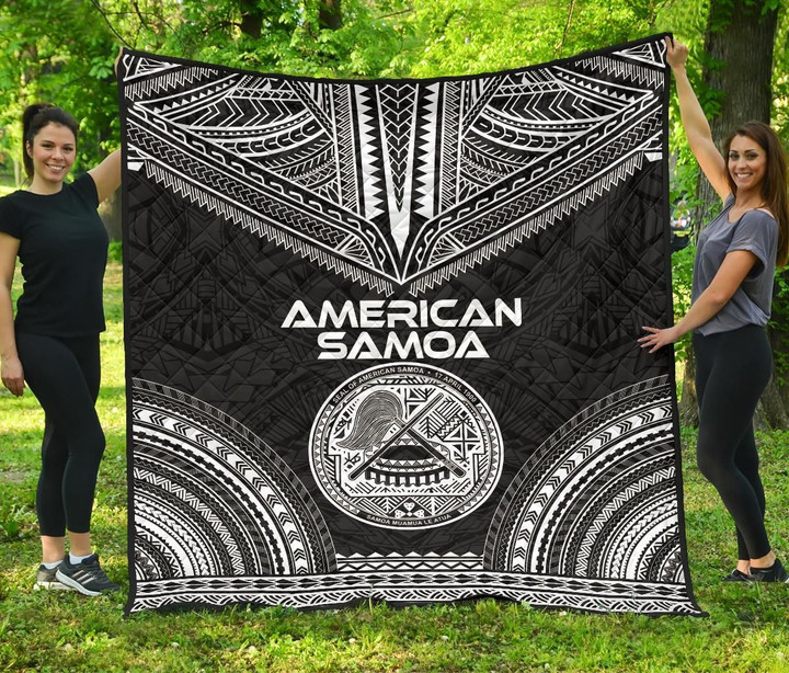American Samoa Premium Quilt Polynesian Chief Black Version Bn10 Dhc28113166Dd