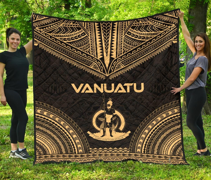 Vanuatu Premium Quilt Polynesian Chief Gold Version Bn10 Dhc28113309Dd