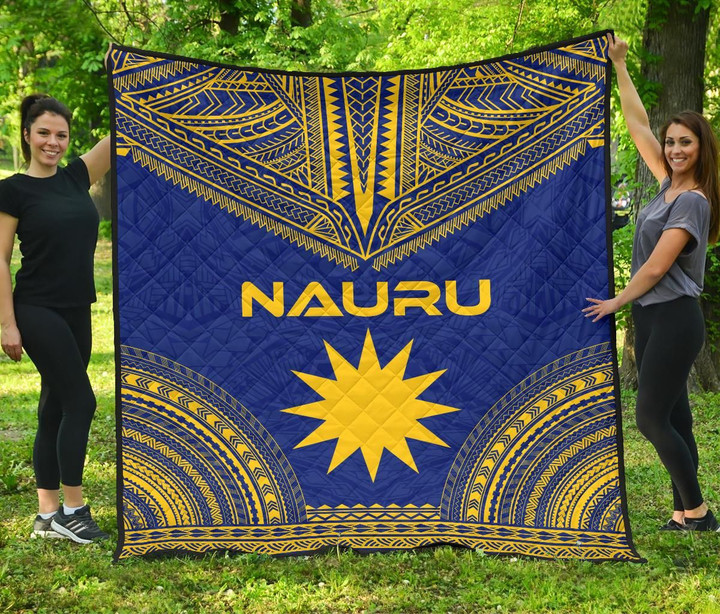 Nauru Premium Quilt Polynesian Chief Flag Version Bn10 Dhc28113263Dd