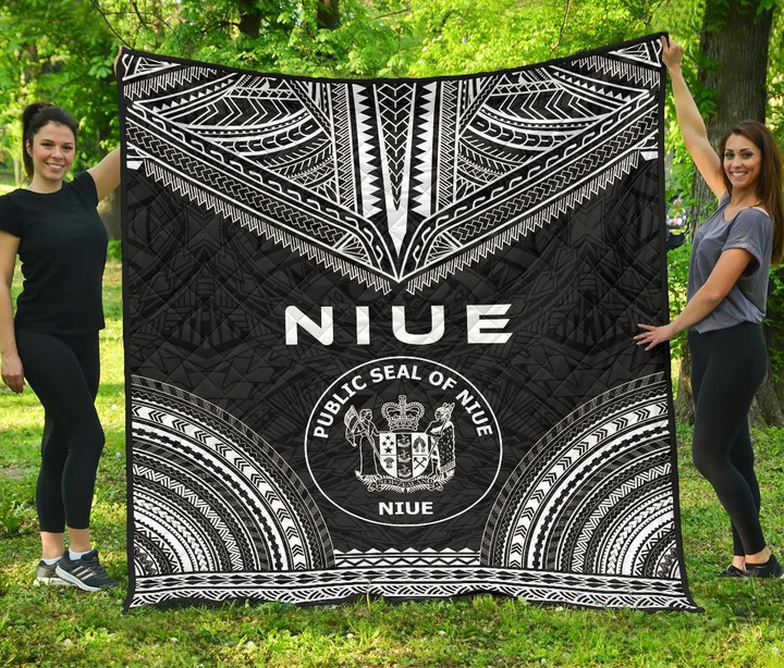 Niue Premium Quilt Polynesian Chief Black Version Bn10 Dhc28113266Dd