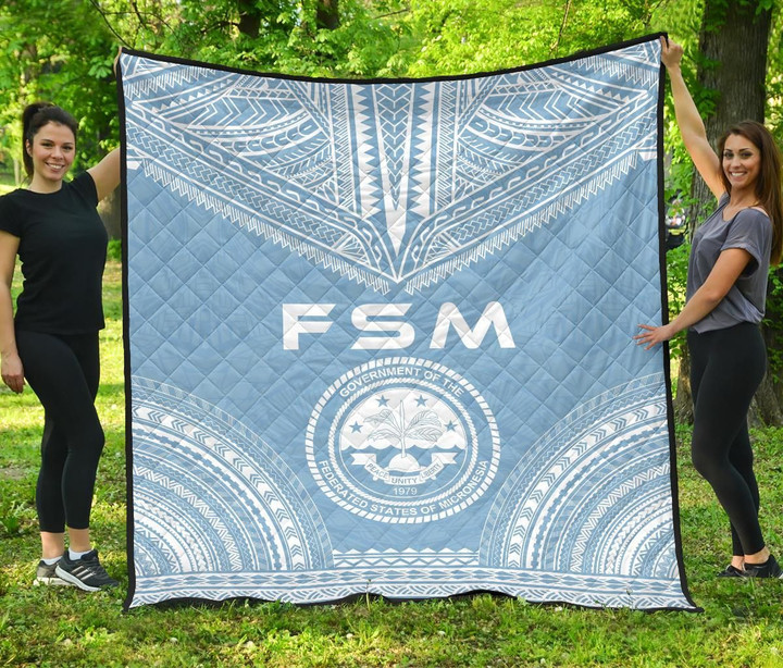 Federated States Of Micronesia Premium Quilt Polynesian Chief Flag Version Bn10 Dhc28113182Dd