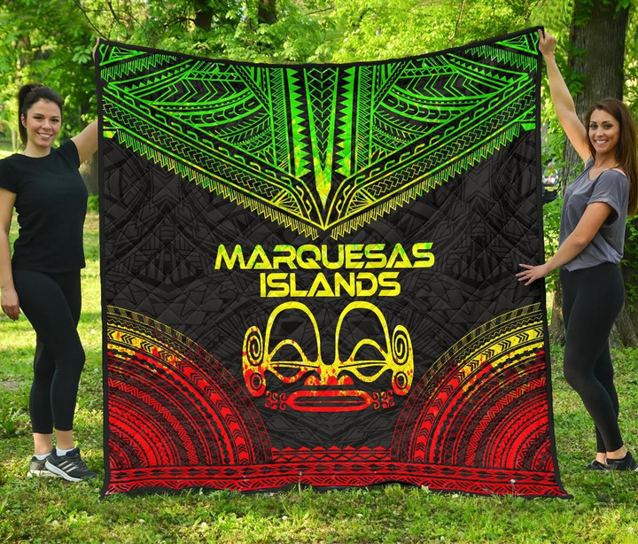 Marquesas Islands Premium Quilt Polynesian Chief Reggae Version Bn10 Dhc28113205Dd