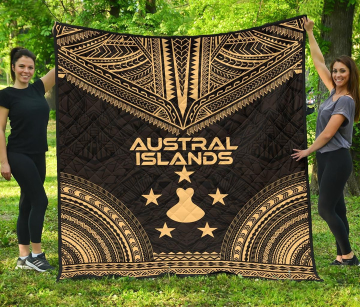 Austral Islands Premium Quilt Polynesian Chief Gold Version Bn10 Dhc28113174Dd