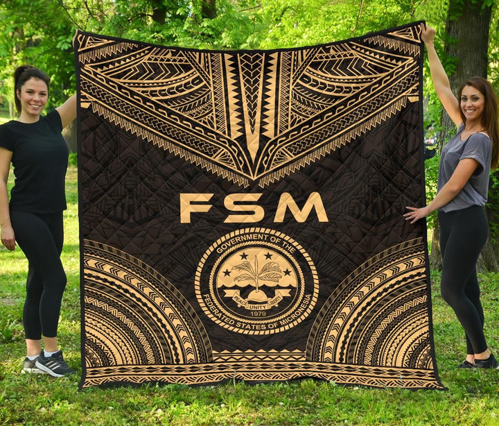 Federated States Of Micronesia Premium Quilt Polynesian Chief Gold Version Bn10 Dhc28113183Dd