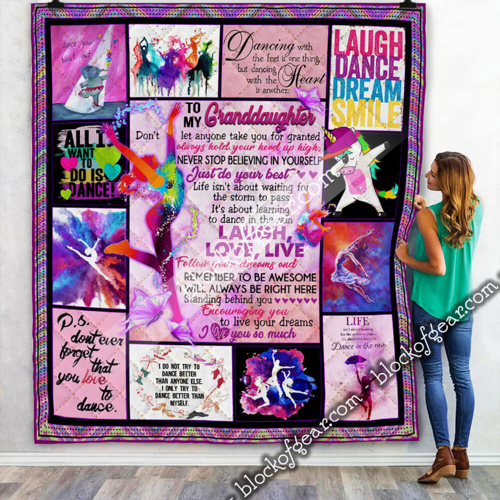 My Dancing Granddaughter, I Love You Quilt 