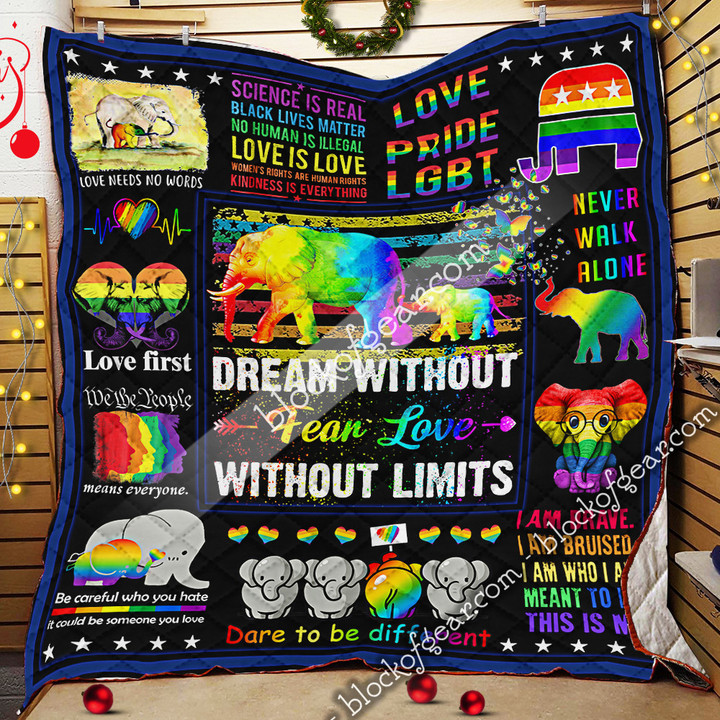 Dream Without Fear Love Without Limit Lgbt Quilt 