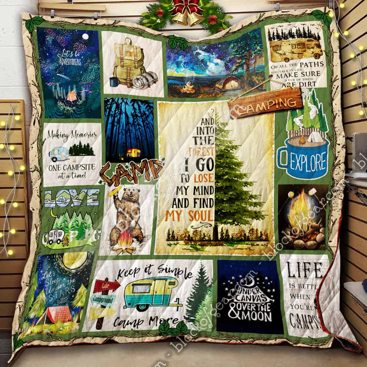 Keep It Simple, Camp More - Camping Quilt 