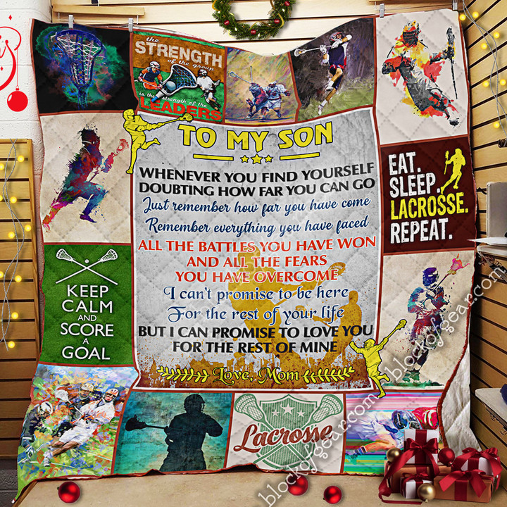 To My Son, Lacrosse Quilt Nh243 