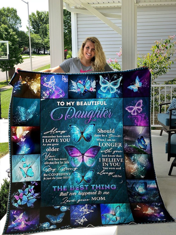 To My Daughter - Amazing Butterflies Quilt W300801