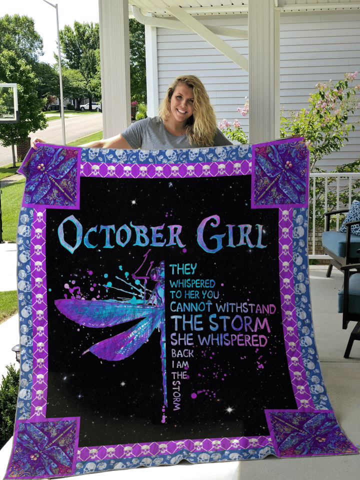 Gift For October Girls Quilt W170914
