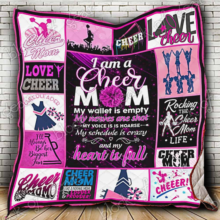 I Am A Cheerleading Mom Quilt 