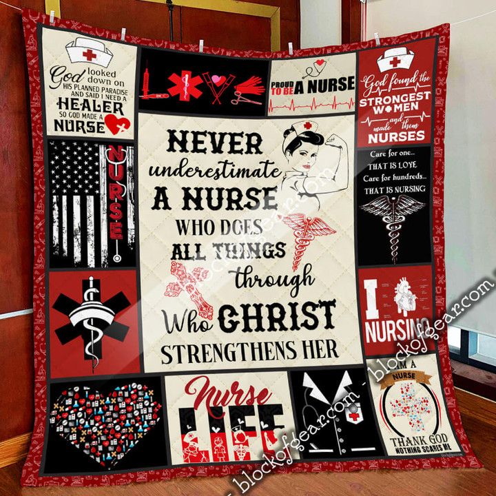 Proud To Be A Nurse Quilt Slb62 