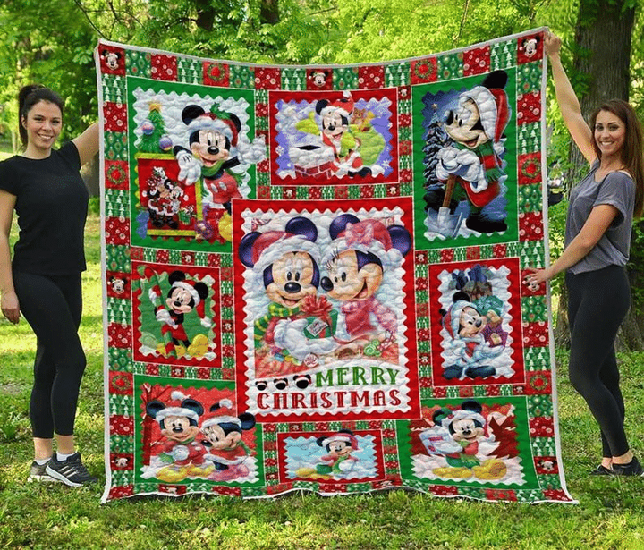 Mickey Merry Christmas Quilt Tn121130