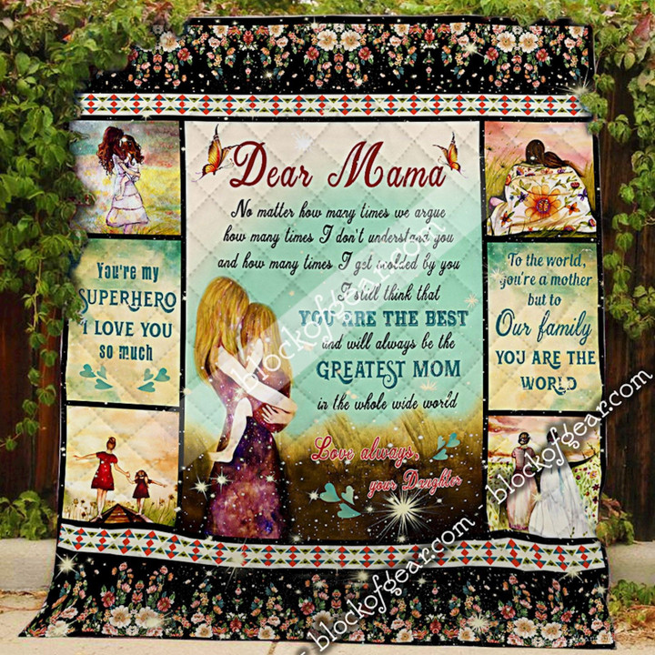 To Mom From Daughter Quilt Ctn286
