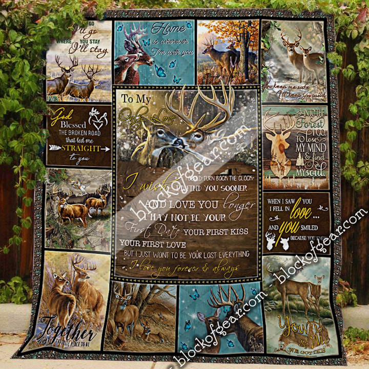 Husband And Wife, Deer Hunting Quilt