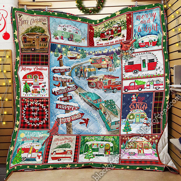 Happy Camper Christmas Quilt