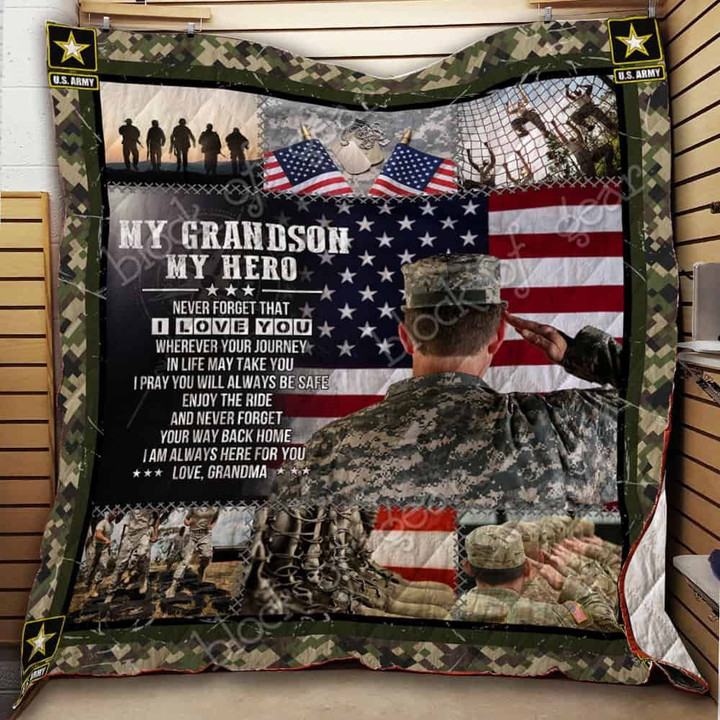 My Grandson, My Hero – U.S. Army Quilt