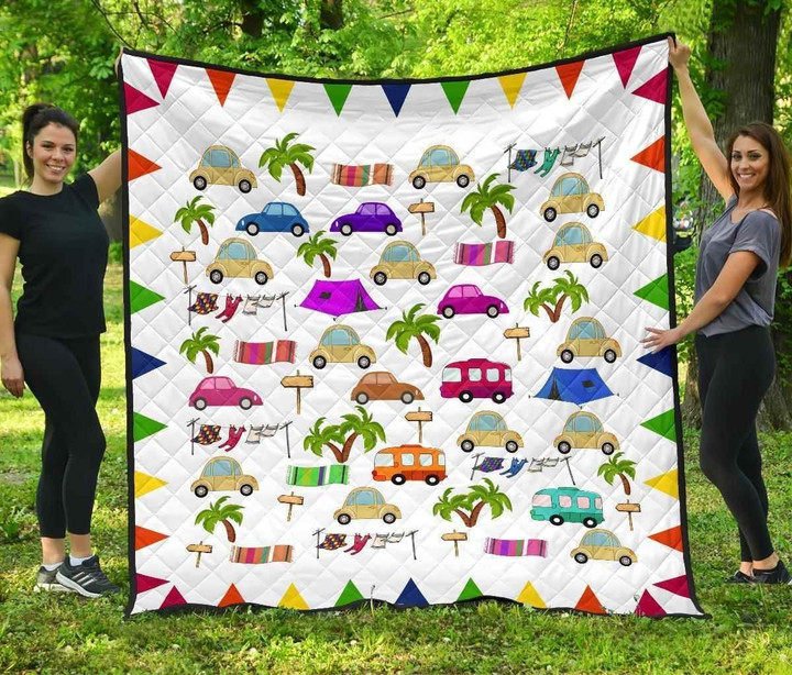 Camping Peace Van Th1207 Quilt