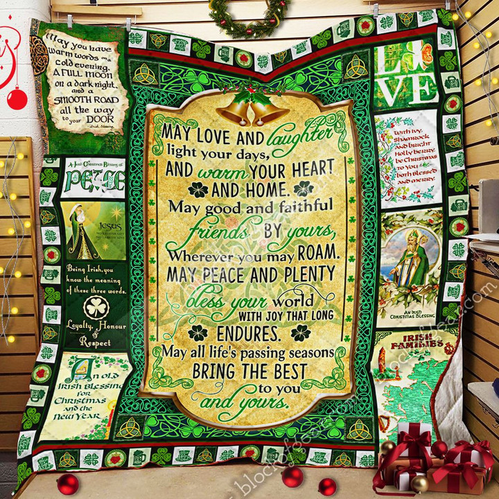 Irish Christmas Blessings For You Quilt
