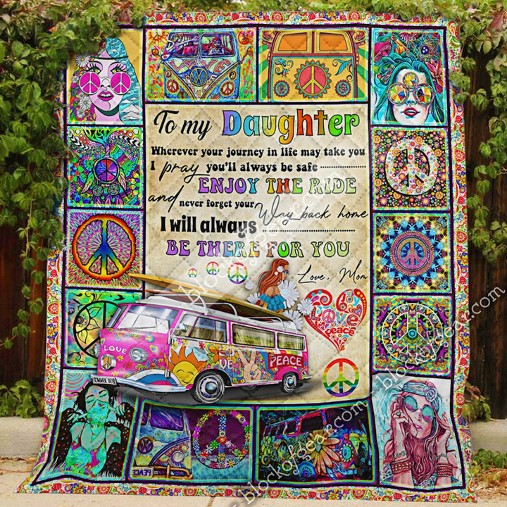 To Hippie Daughter From Mom Quilt Shb33
