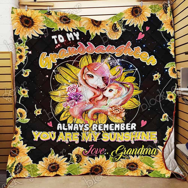 Granddaughter You Are My Sunshine Quilt