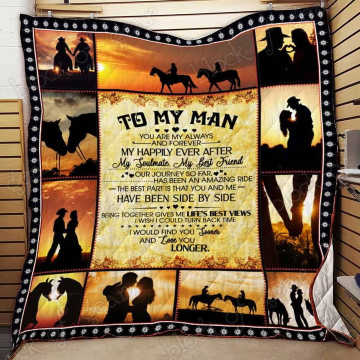 To My Man – Horse Riding Quilt Thl954