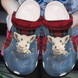 Lovely Sheep jean  Gift For lover Rubber Crocs Crocband Clogs, Comfy Footwear